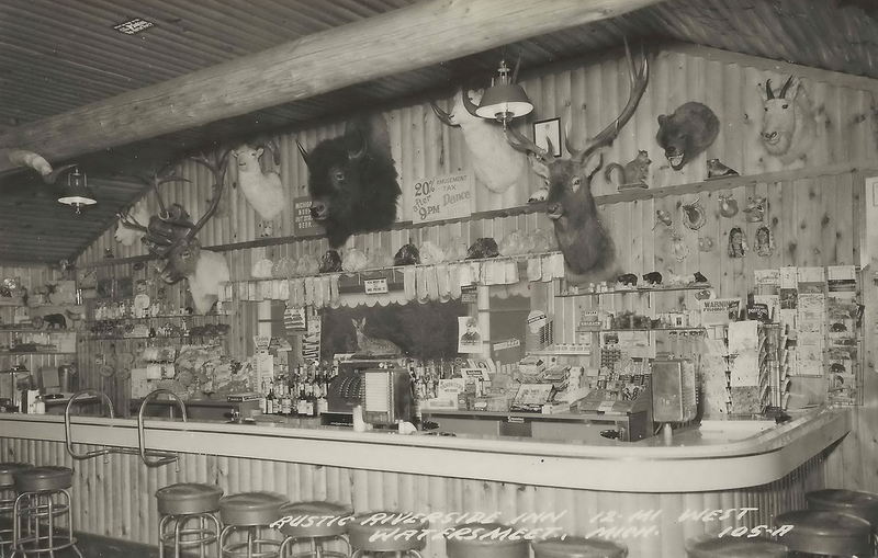 Rustic Riverside Inn - Vintage Postcard (newer photo)